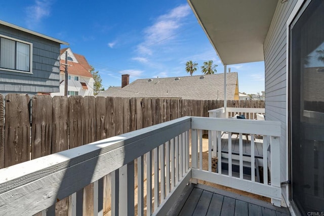 deck with fence
