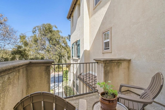 view of balcony