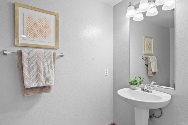 bathroom with a sink