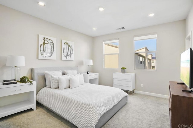 16755 Coyote Bush Dr Unit 32, San Diego, CA 92127 - bedroom with carpet flooring, baseboards, and recessed lighting