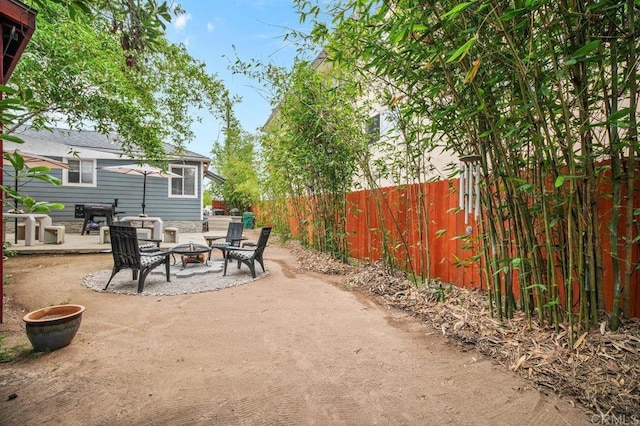 4580 60th St, San Diego, CA 92115 - view of patio / terrace featuring a fire pit and area for grilling