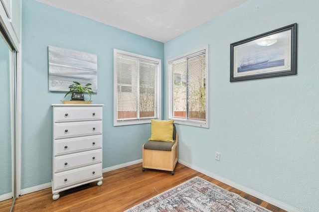 4580 60th St, San Diego, CA 92115 - living area featuring wood finished floors and baseboards