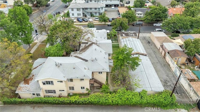 bird's eye view featuring a residential view
