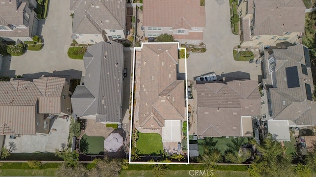 aerial view featuring a residential view