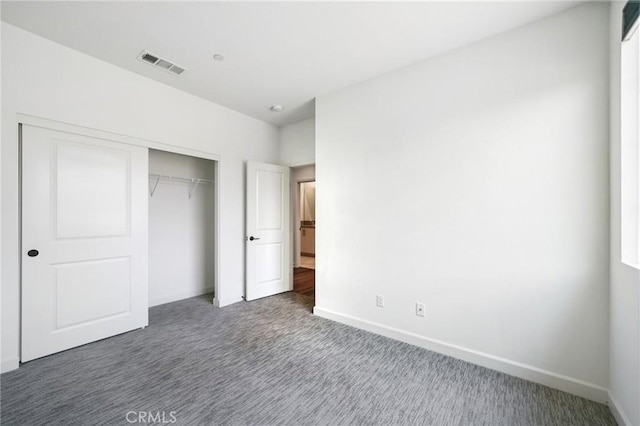 3860 S Oasis Paseo Unit 7, Ontario, CA 91761 - unfurnished bedroom featuring baseboards, visible vents, carpet, and a closet