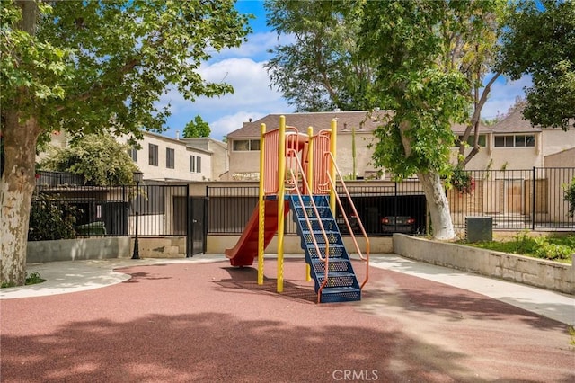 community playground featuring fence