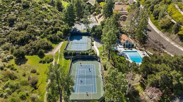24239 Bella Ct, Newhall, CA 91321 - drone / aerial view of a pool