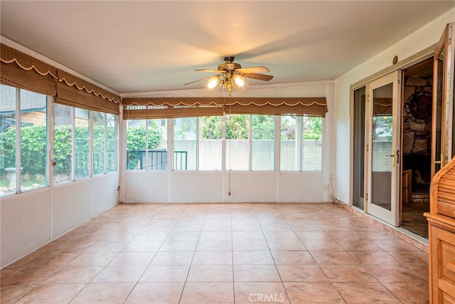 2136 Forbes Ave, Claremont, CA 91711 - unfurnished sunroom featuring a ceiling fan and a wealth of natural light