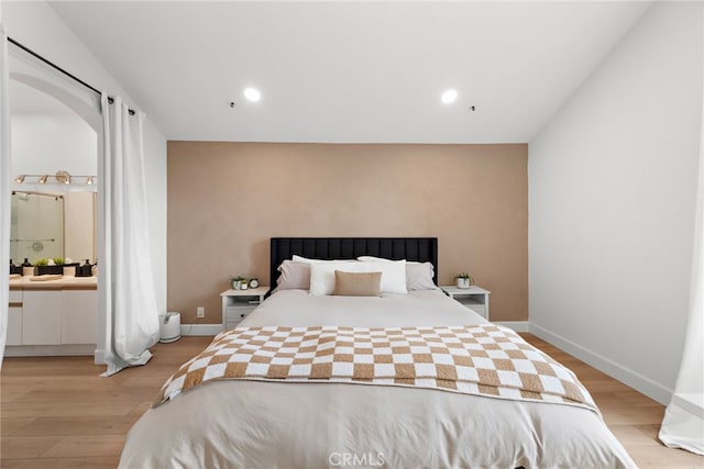 112 Cinnamon Teal, Aliso Viejo, CA 92656 - bedroom with light wood finished floors, baseboards, and recessed lighting