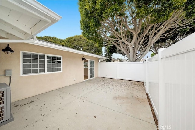 view of patio / terrace with fence