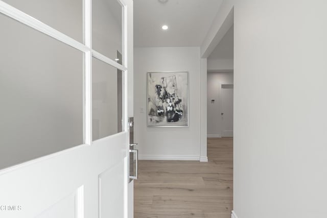 313 N Sunnyside Ave, Sierra Madre, CA 91024 - interior space with baseboards, recessed lighting, and wood finished floors