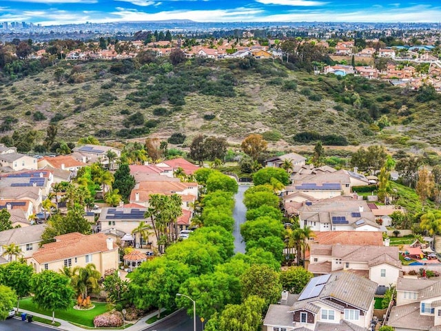 aerial view featuring a residential view