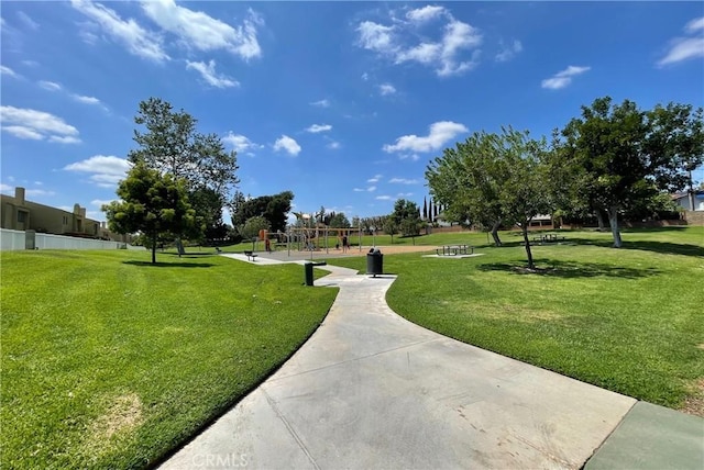 view of home's community featuring a yard