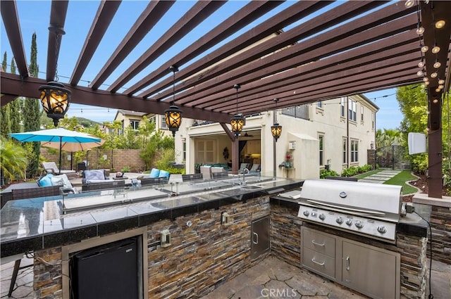 11 Cielo Arroyo, Mission Viejo, CA 92692 - view of patio / terrace featuring area for grilling and a pergola