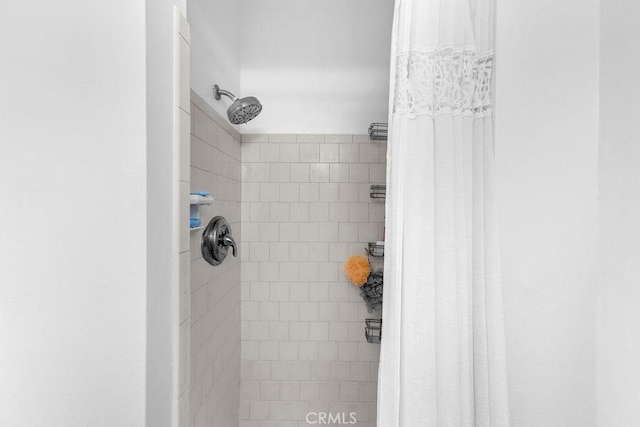 details with tiled shower