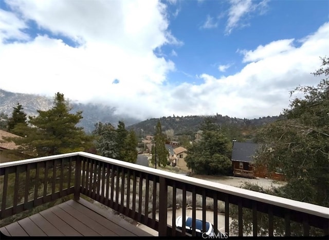 1909 Pioneer Way, Pine Mountain Club, CA 93222 - deck featuring a mountain view