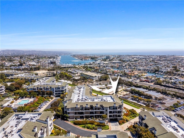 210 Lille Ln Unit 313, Newport Beach, CA 92663 - birds eye view of property featuring a water view