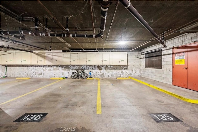 view of parking deck