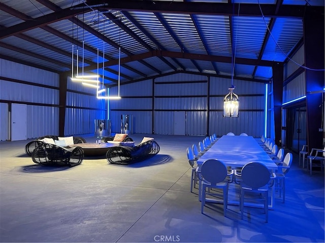 60810 Cole Ln, Landers, CA 92285 - garage with metal wall