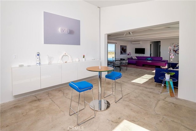 60810 Cole Ln, Landers, CA 92285 - dining area featuring concrete flooring