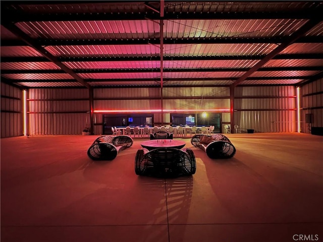 60810 Cole Ln, Landers, CA 92285 - garage featuring metal wall