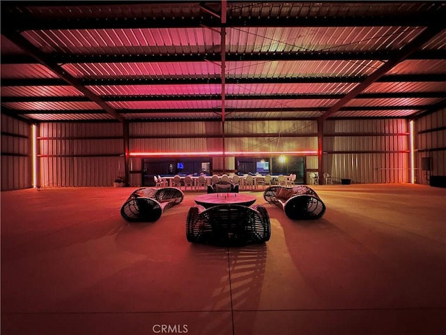 60810 Cole Ln, Landers, CA 92285 - garage featuring metal wall