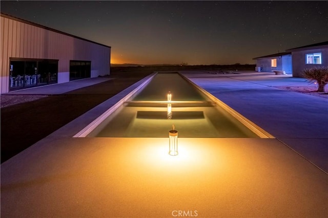 60810 Cole Ln, Landers, CA 92285 - view of pool at twilight