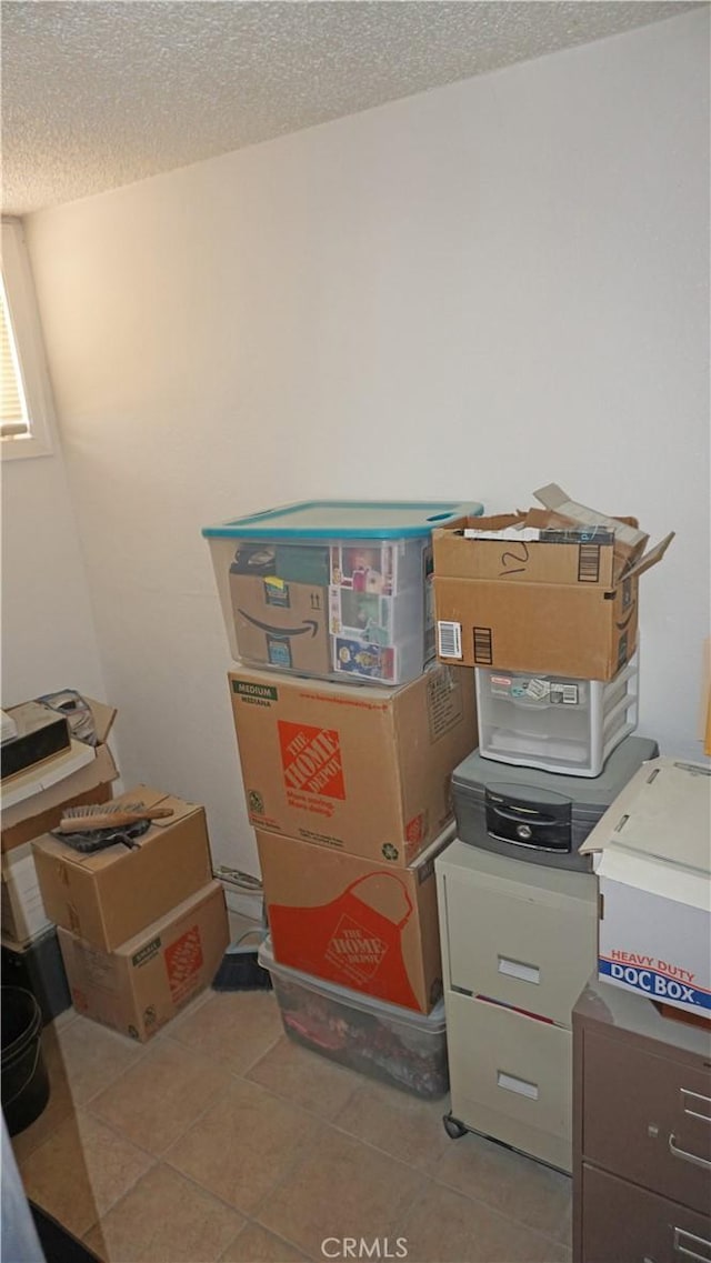 view of storage area