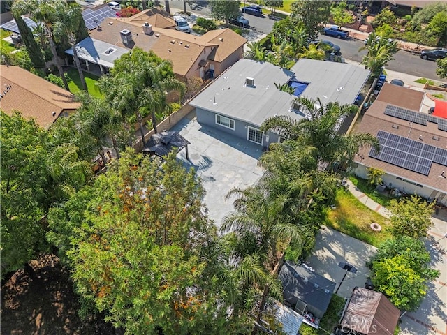 bird's eye view with a residential view