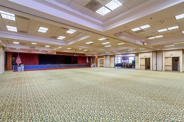 28345 Hearthside Dr, Menifee, CA 92584 - misc room with a paneled ceiling and carpet