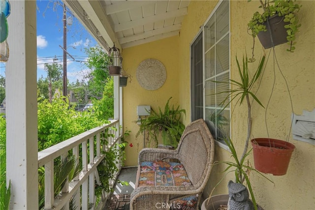 view of balcony