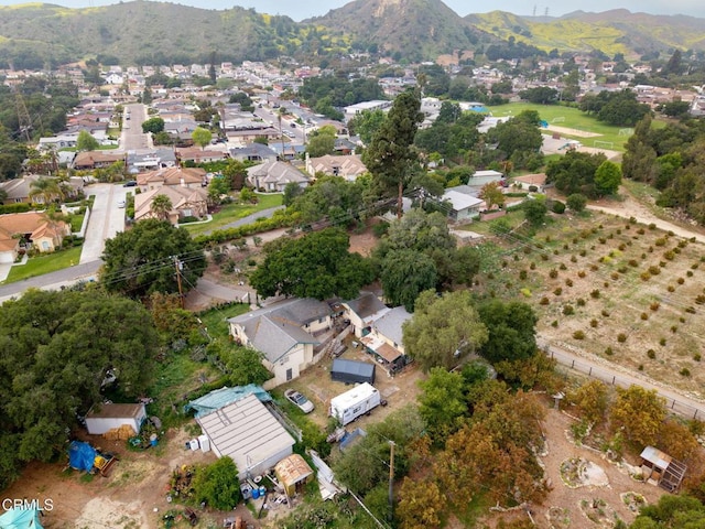 1151 Grant Line St Unit A & B, Santa Paula, CA 93060 - drone / aerial view featuring a mountain view and a residential view