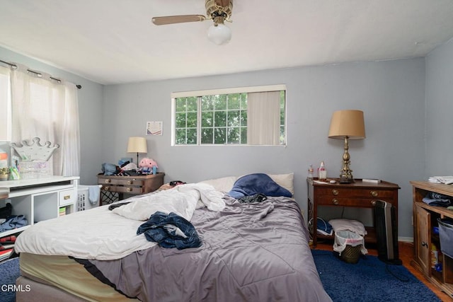 1151 Grant Line St Unit A & B, Santa Paula, CA 93060 - bedroom featuring ceiling fan and wood finished floors