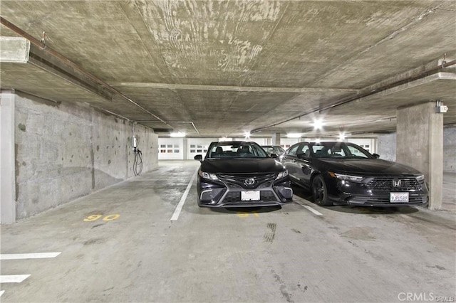 view of parking deck