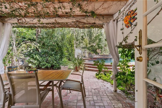 view of patio / terrace with outdoor dining area