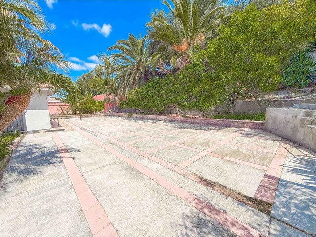 view of patio with fence