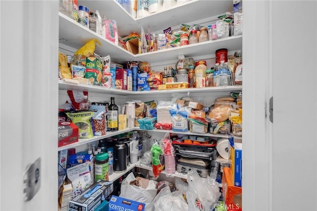 view of pantry
