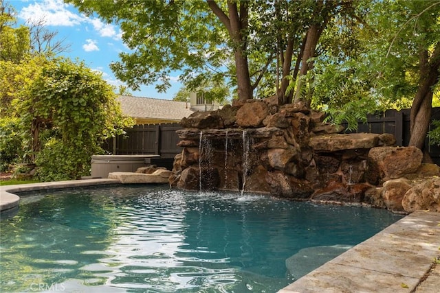 1489 Manzanita Ave, Chico, CA 95926 - view of pool with a hot tub