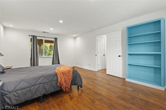 1489 Manzanita Ave, Chico, CA 95926 - bedroom with wood finished floors, recessed lighting, and baseboards