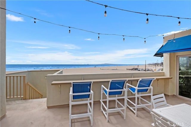 711 Pacific Coast Unit 325, Huntington Beach, CA 92648 - view of patio with a water view