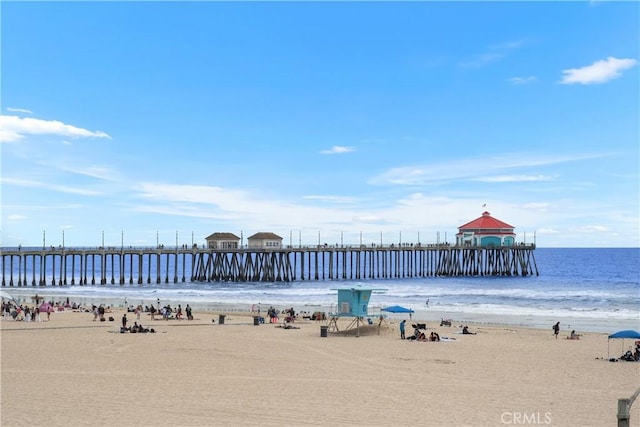 711 Pacific Coast Unit 325, Huntington Beach, CA 92648 - property view of water featuring a beach view and a pier