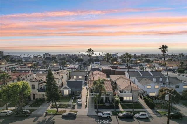 bird's eye view with a residential view