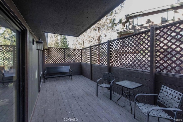 view of deck