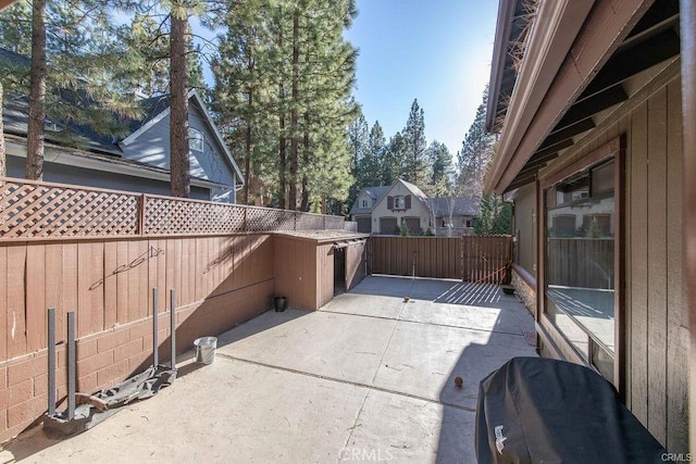 view of patio / terrace featuring a fenced backyard