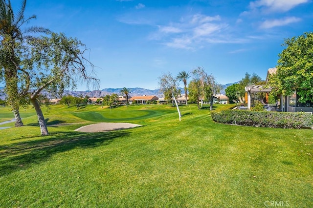 53 Pine Valley Dr, Rancho Mirage, CA 92270 - view of property's community with a residential view, a mountain view, a yard, and golf course view