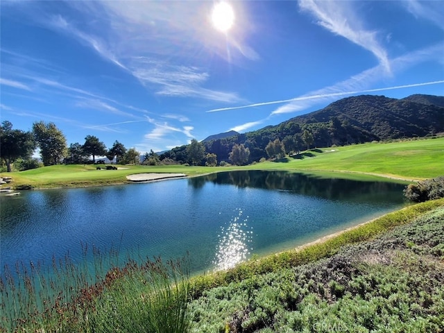 9169 Wooded Hill Dr, Corona, CA 92883 - water view with a mountain view