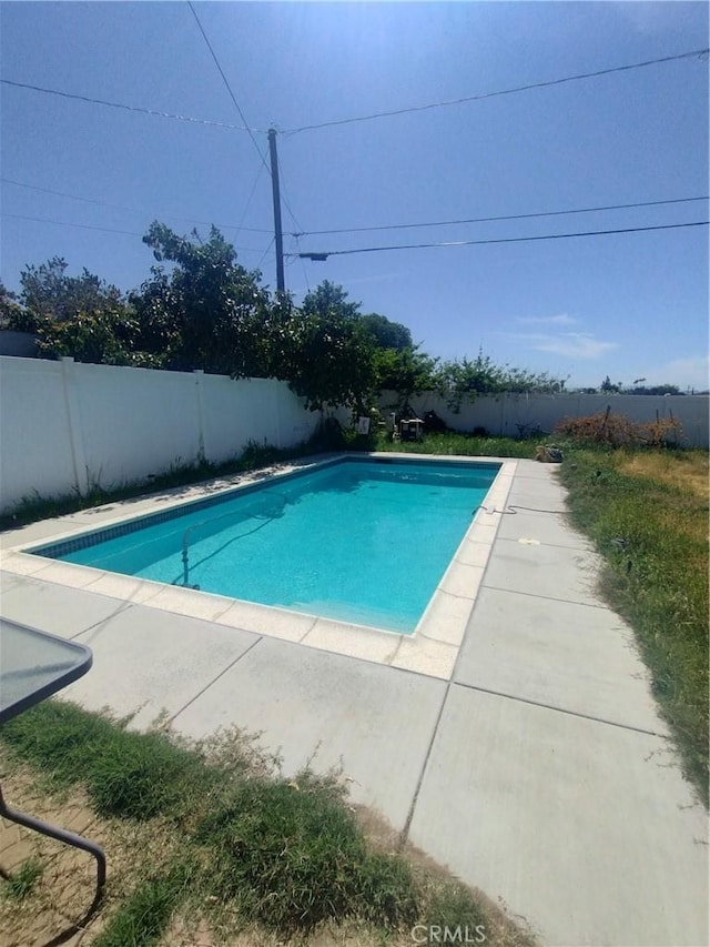 view of pool with a fenced in pool and a fenced backyard