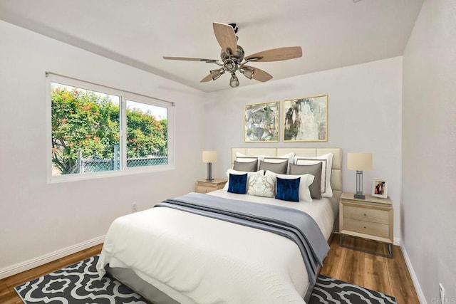 4549 Quailridge Dr, Oceanside, CA 92056 - bedroom with wood finished floors and a ceiling fan
