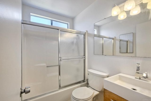 4549 Quailridge Dr, Oceanside, CA 92056 - full bathroom featuring vanity and shower / bath combination with glass door