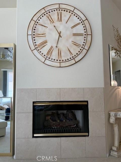 322 Brooklawn Dr, Banning, CA 92220 - interior details featuring a tile fireplace
